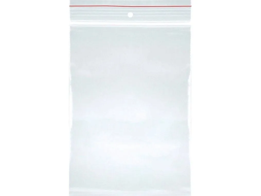 Office Products Ziplock-pose, LDPE, 150x300mm, 100stk, gjennomsiktig