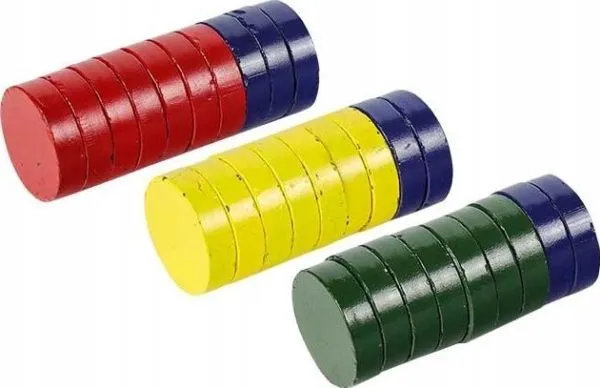 FANDY magneter til tavler Ø40 mm blandede farger (28)