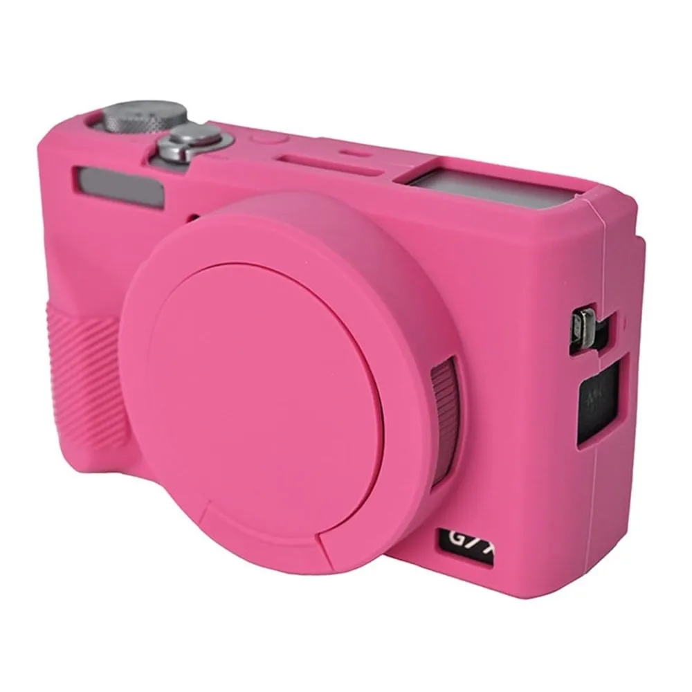 Canon G7 X Mark III Protective Case Dust-Proof Silicone Camera Cover - Rose