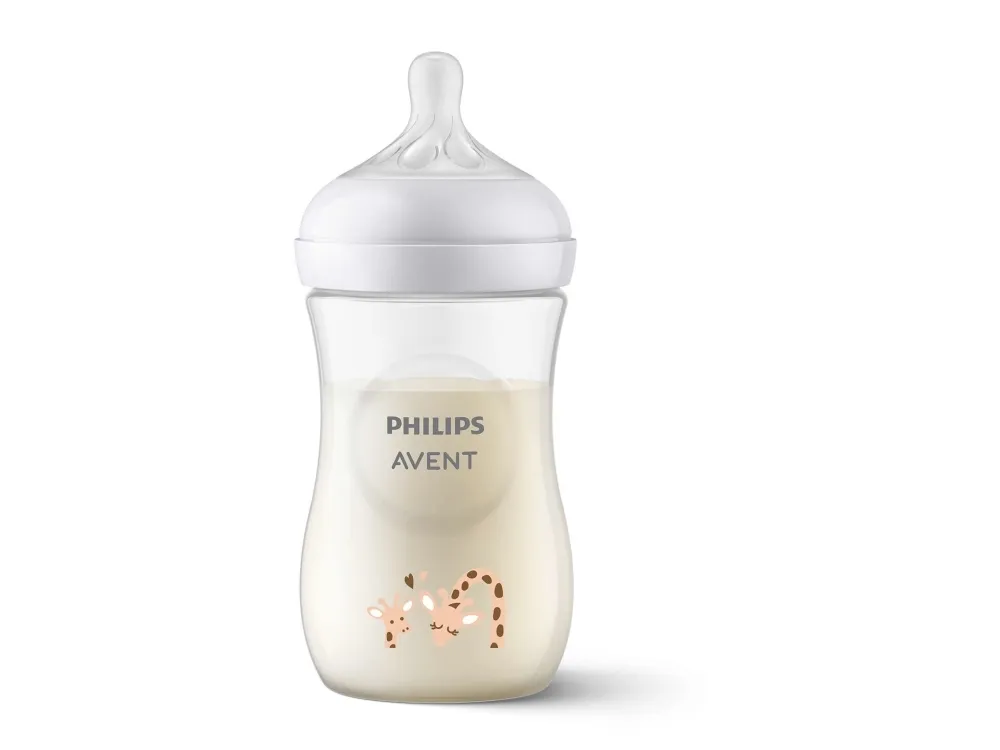 Philips Avent SCY903/66 Natural Response tåteflaske, 260 ml, giraff