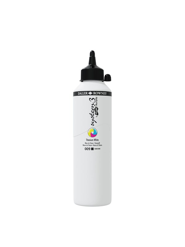 Daler-Rowney System3 Fluid Acrylic 500 ml Titanium White