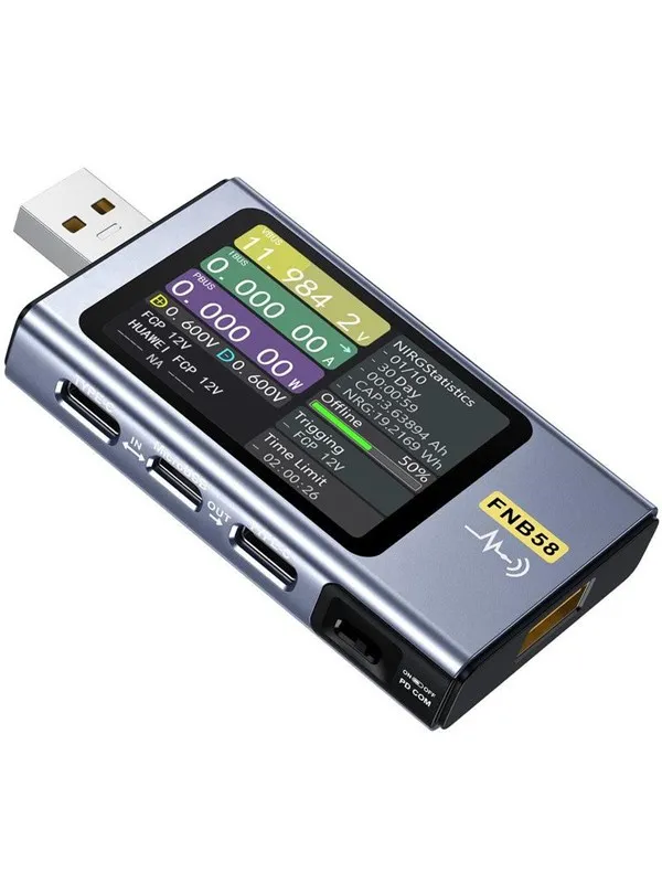 FNIRSI FNB58 USB Port Tester - Black