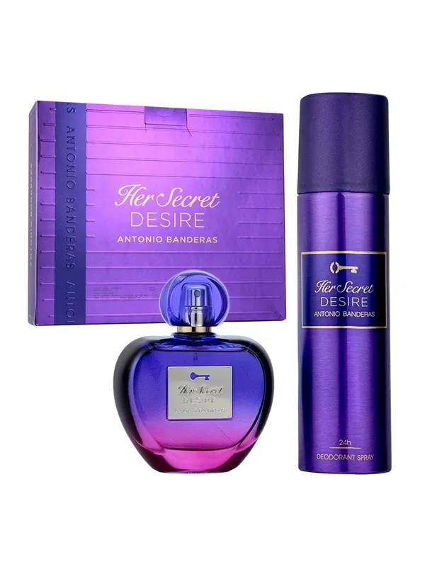 Antonio Banderas Her Secret Desire Gift Set (EDT 80 ml + Deodorant 150 ml)