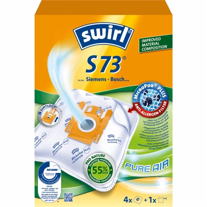 Støvsugerposer S73 4 STK (MERK 3 STK DFP)