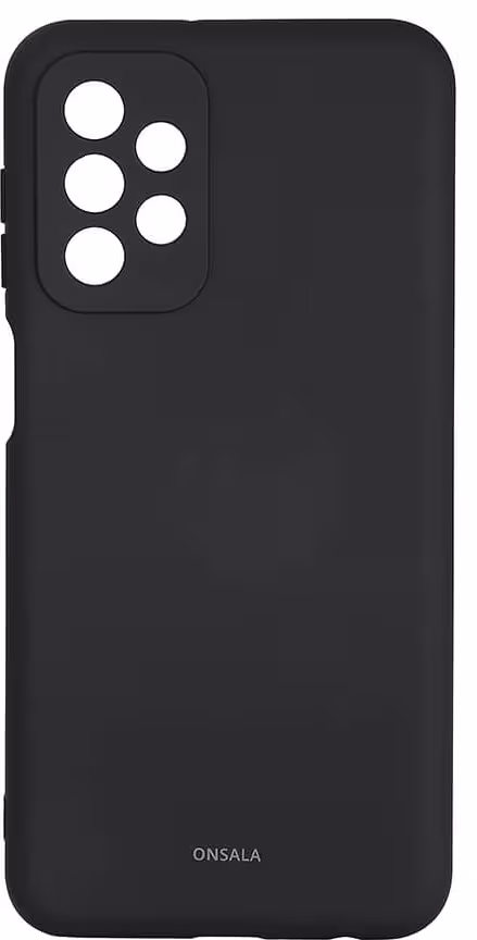 ONSALA Phone Case Silicone Black - Samsung Galaxy A23 5G