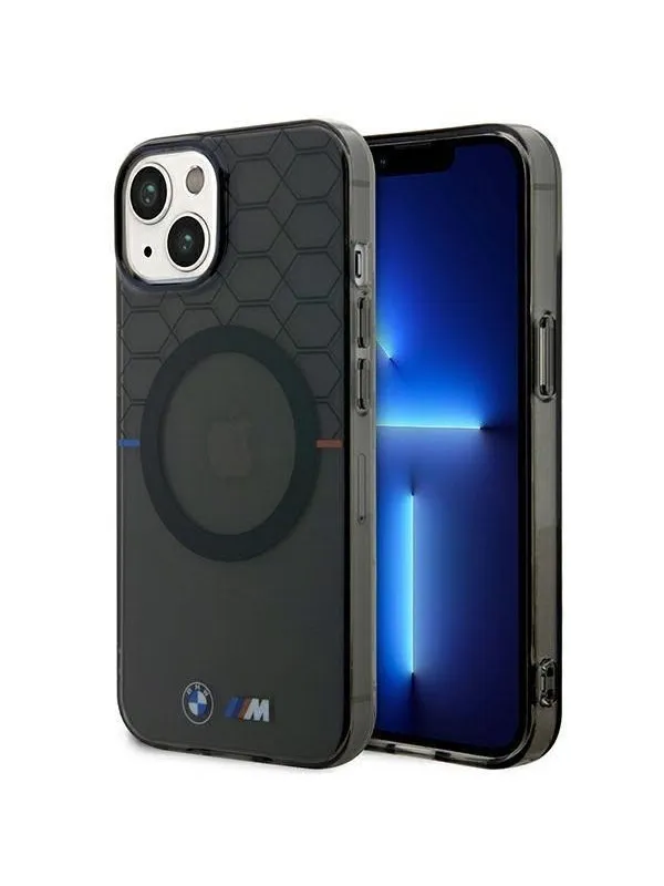 BMW Pattern MagSafe case for iPhone 14 Plus - gray