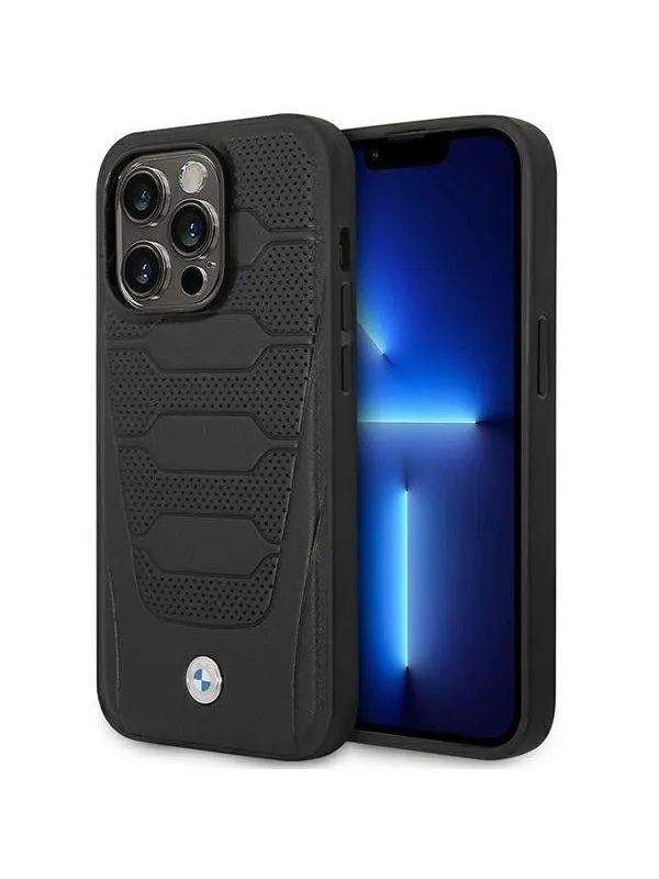 BMW BMHMP14X22RPSK iPhone 14 Pro Max 6.7" black/black Leather Seats Pattern MagSafe