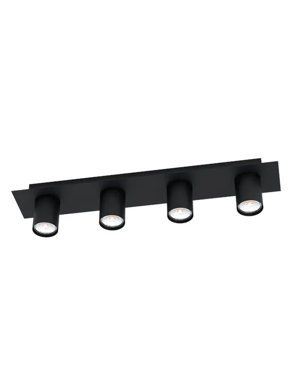 EGLO VALCASOTTO SPOTSKINNE 4XGU10 SORT