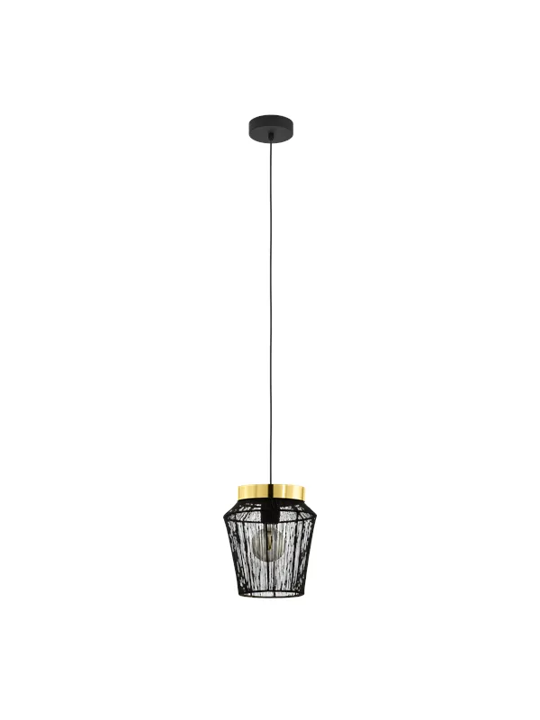 EGLO ESCANDIDOS PENDEL E27 Ø220 SORT/MESSING