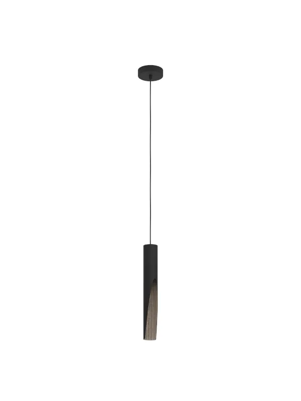 EGLO BARBOTTO PENDEL GU10 SORT/EIK FSC