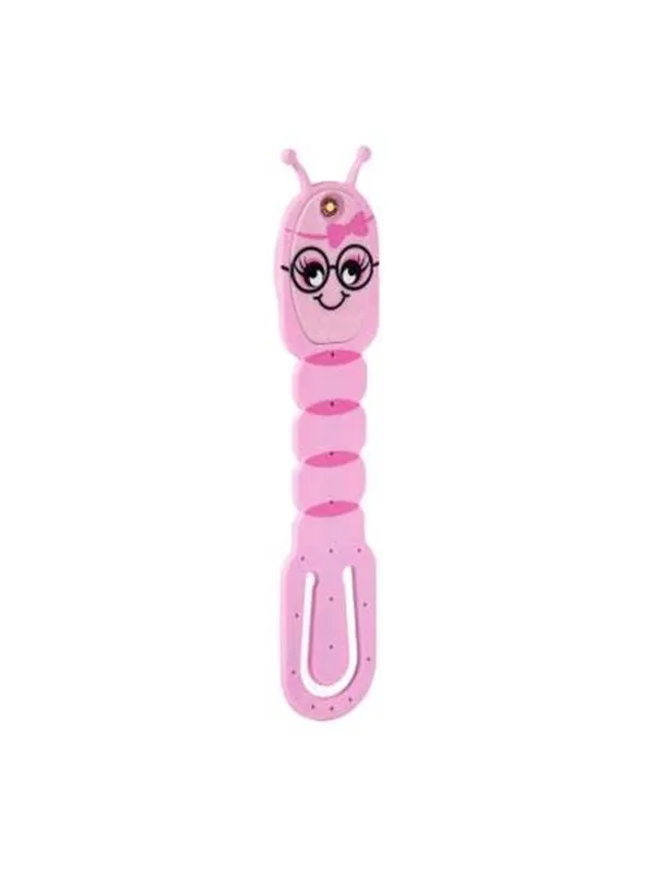Mondikaarten Flexilight Reading Lamp Bookworm Pink