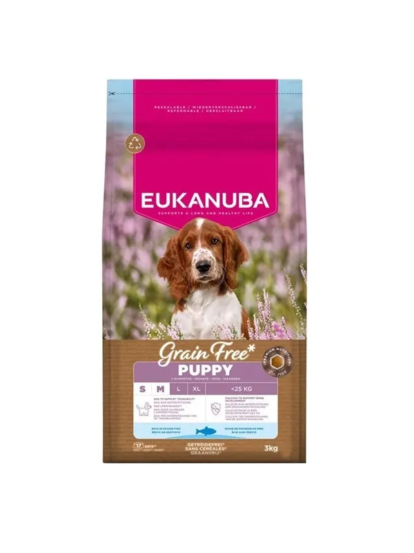 Eukanuba Grain Free Puppy Small Medium Breed Ocean Fish 3kg