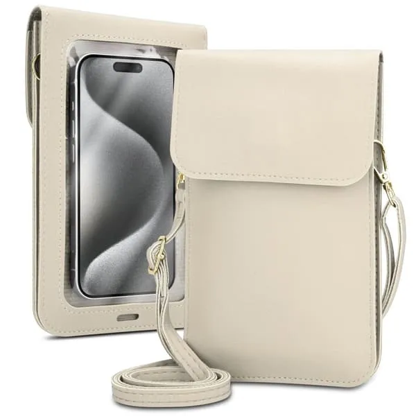 Deksel kompatibel med iPhone 13 MINI Mobilveske til å henge rundt halsen håndveske med mobilrom og vindu case cover