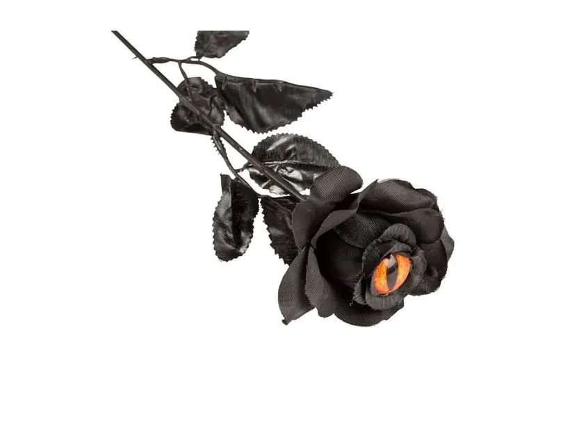 Sort rose med øje