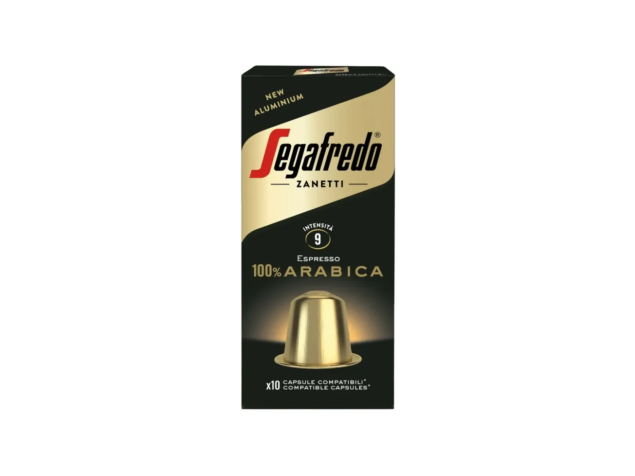 Segafredo 100% Arabica, Kaffe kapsyl, Espresso, Middels brent, Nespresso, 51 g, Boks