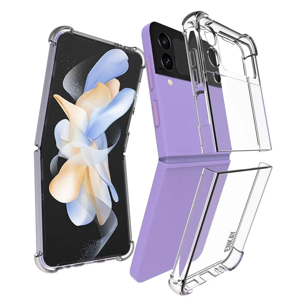 ENKAY gjennomsiktig, fallsikkert etui til Samsung Galaxy Z Flip4
