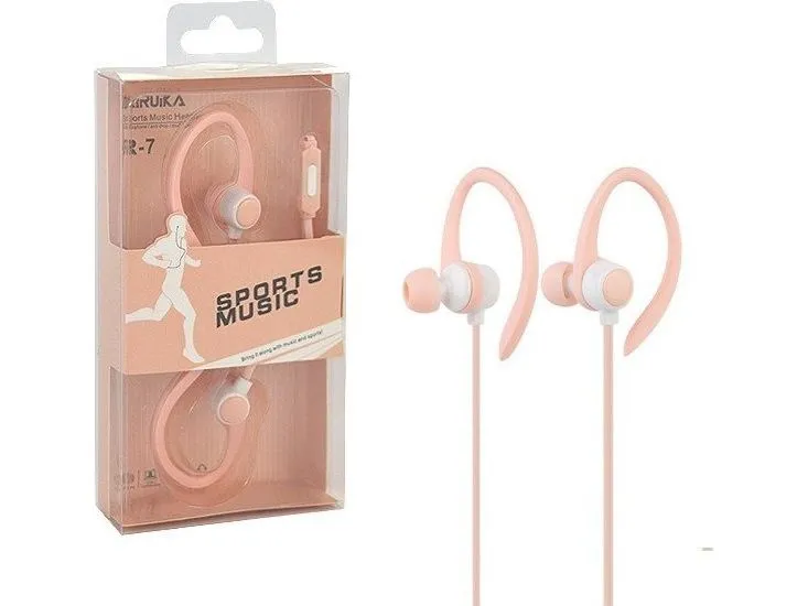 Vega sport in-ear hodetelefoner kablet rosa BOX UNIVERSAL 3,5"
