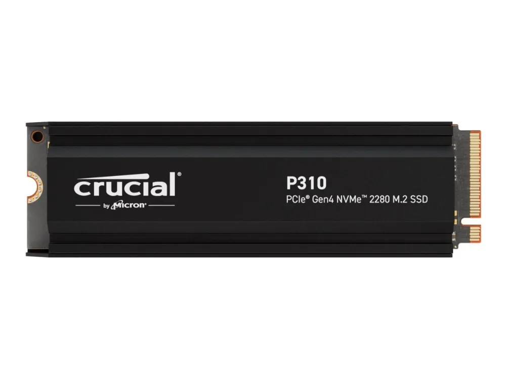 Crucial P310 - SSD - 4 TB - intern - M.2 2280 - PCIe 4.0 x4 (NVMe) - integrert kjøle