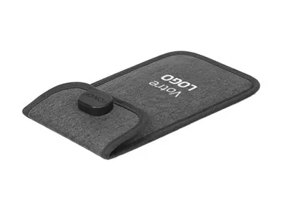 NAOTIC FONOF - Pung for mobiltelefon - låsbart og signalblokkerende - 600D polyester, svært motstandsdyktig resirkulert materiale (RPET) - grå - in...