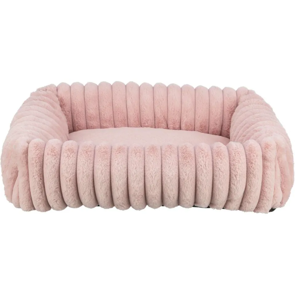 Trixie Lonni Firkantet seng i fløyel fleece - 100x60cm - Grå