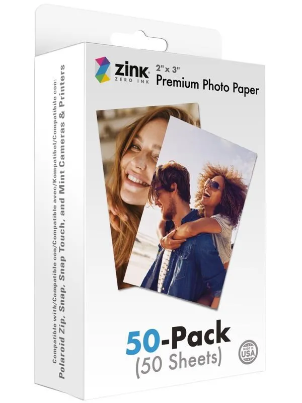 Polaroid Zink Media 2x3 - 50 Pack