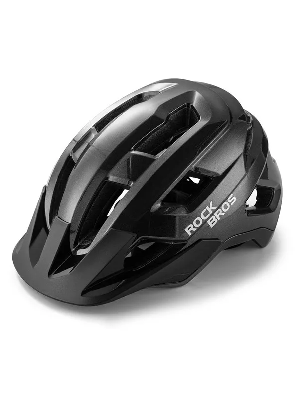 Rockbros LK-67 Youth Bike Helmet with Detachable Visor 54-58 cm - Black
