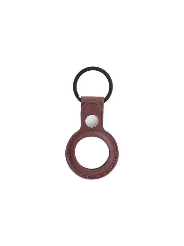 ONSALA Airtag Holder Brown with Keyring