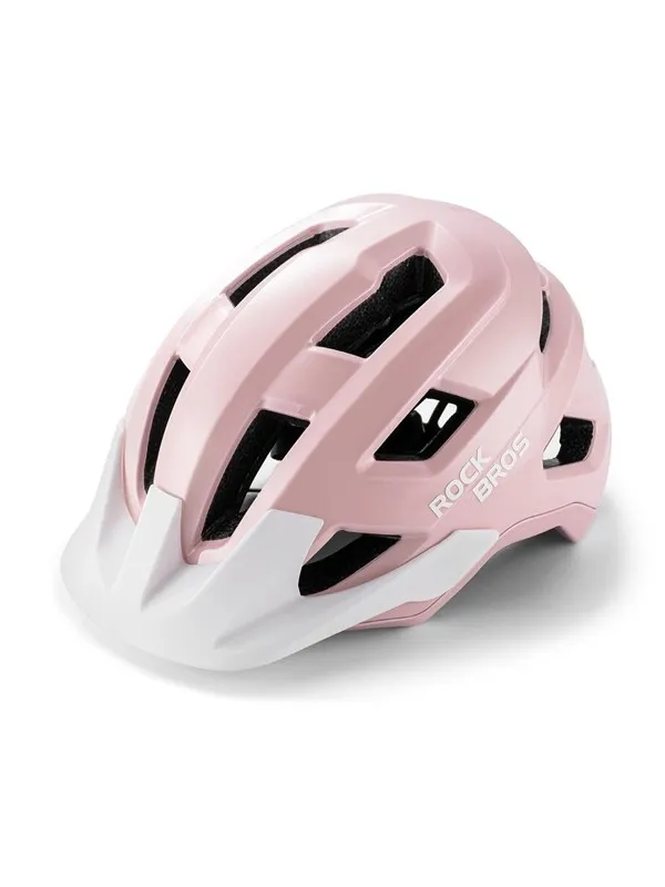 Rockbros LK-67 Youth Bike Helmet with Detachable Visor 54-58 cm - Pink