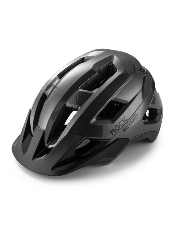 Rockbros LK-67 Youth Bike Helmet with Detachable Visor 54-58 cm - Gray