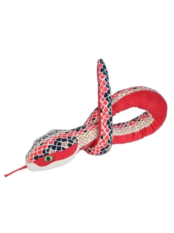 Wild Republic Plush Toy Snakes 137 cm Red Scales