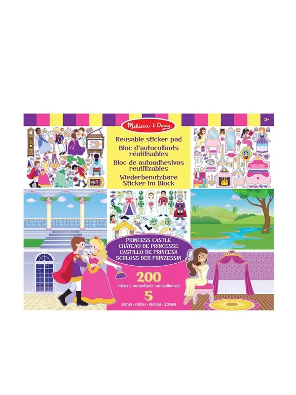 Melissa & Doug Reusable Sticker Pad Princess Castle