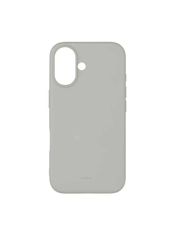 ONSALA Phone Case with Silicone Feel Concrete - iPhone 16