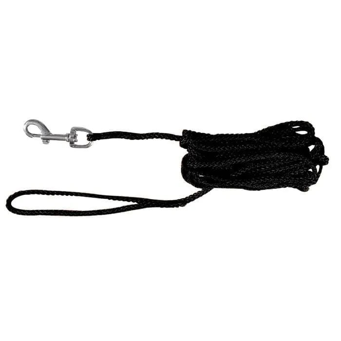 Trixie Tracking leash round S-M: 5 m/ø 5 mm black