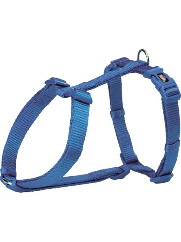 Trixie Premium H-harness L-XL: 75-120 cm/25 mm royal blue