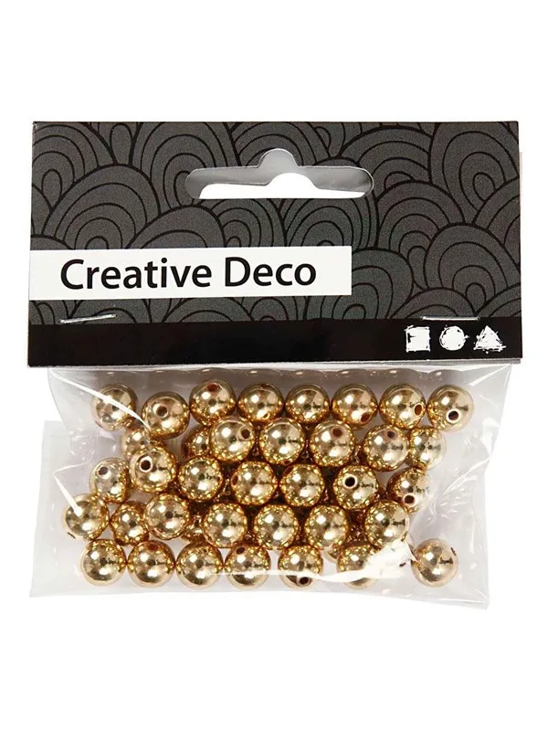 Creativ Company Gold beads 50 pcs.