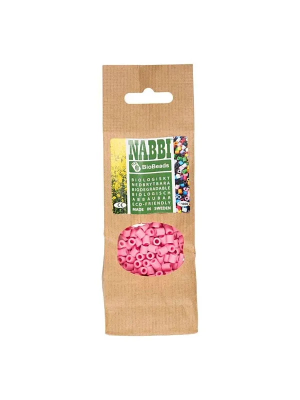 Creativ Company NABBI BioBeads 5x5mm Pink - 1000pcs.