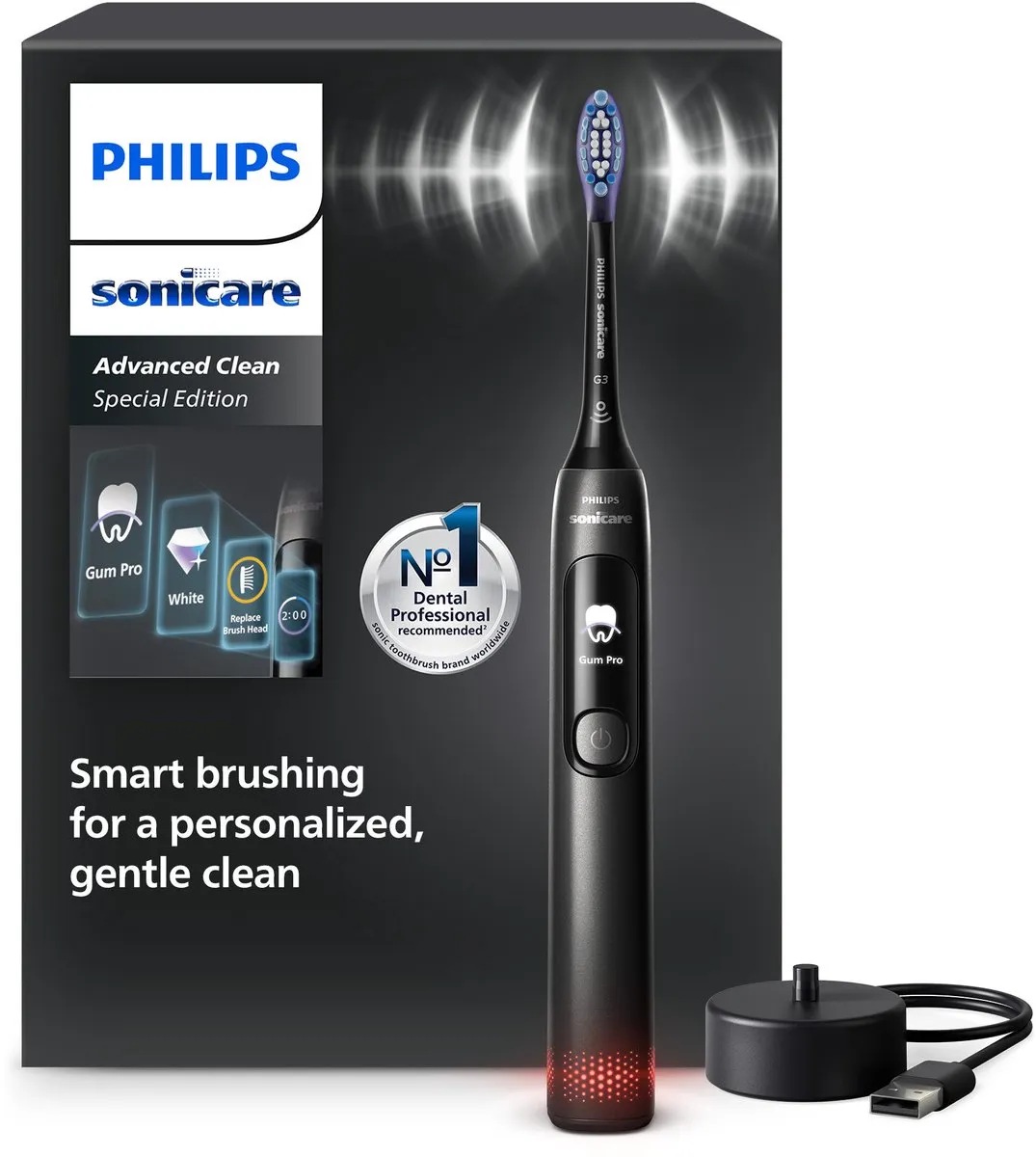 Philips Sonicare Advanced Clean electric toothbrush HX3792/11 (black)