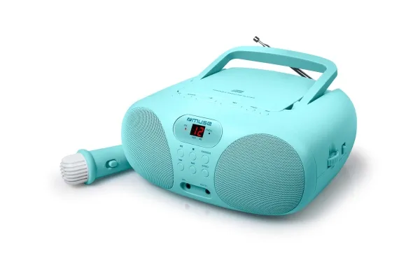 MD-203 KB Radiospiller FM med CD Aux Mic. Turquis