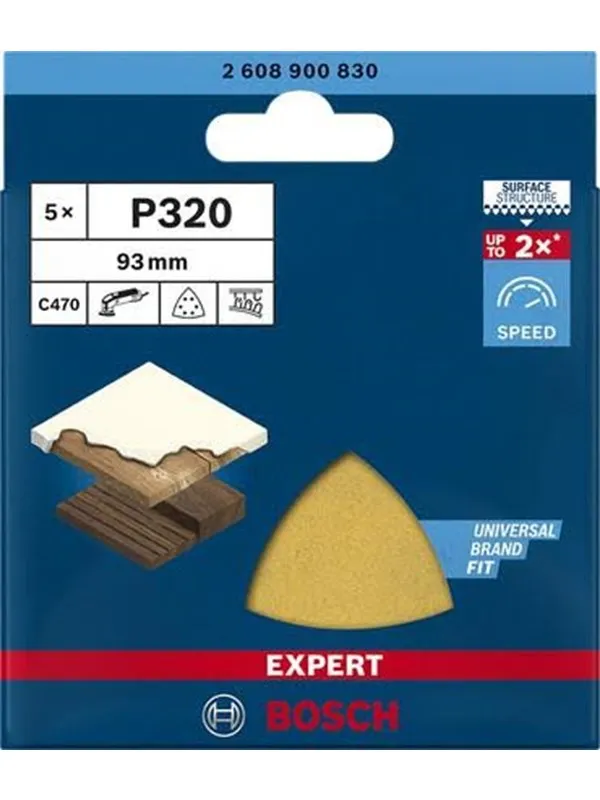 Bosch Expert C470 Sanding Sheets P320 5pcs
