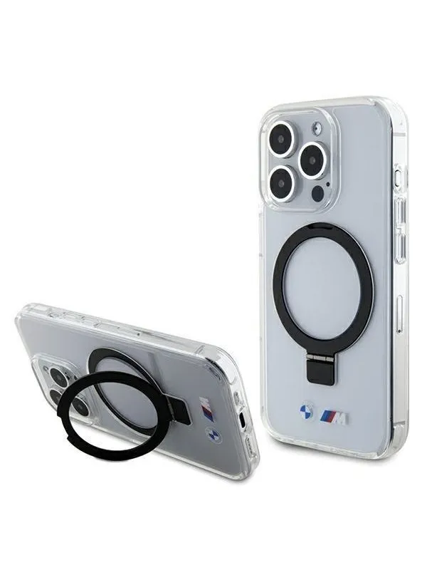 BMW Ring Stand M Collection MagSafe Case for iPhone 15 Pro - Clear