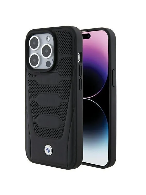 BMW Leather Seats Pattern case for iPhone 15 Pro Max - black