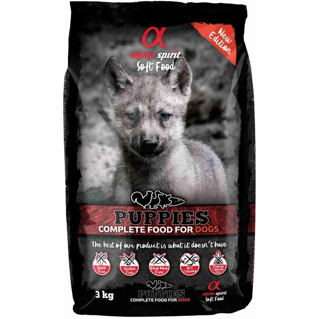 Alpha Spirit Semi-moist for Puppies 3 kg