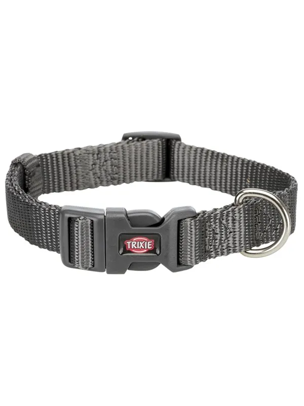 Trixie Premium collar M-L: 35-55 cm/20 mm graphite