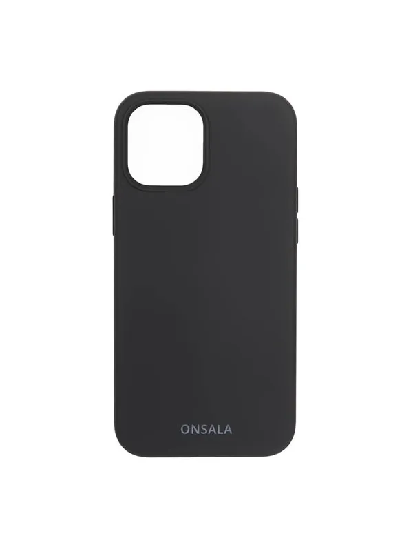 ONSALA Phone Case Silicone Black - iPhone 12 / 12 Pro