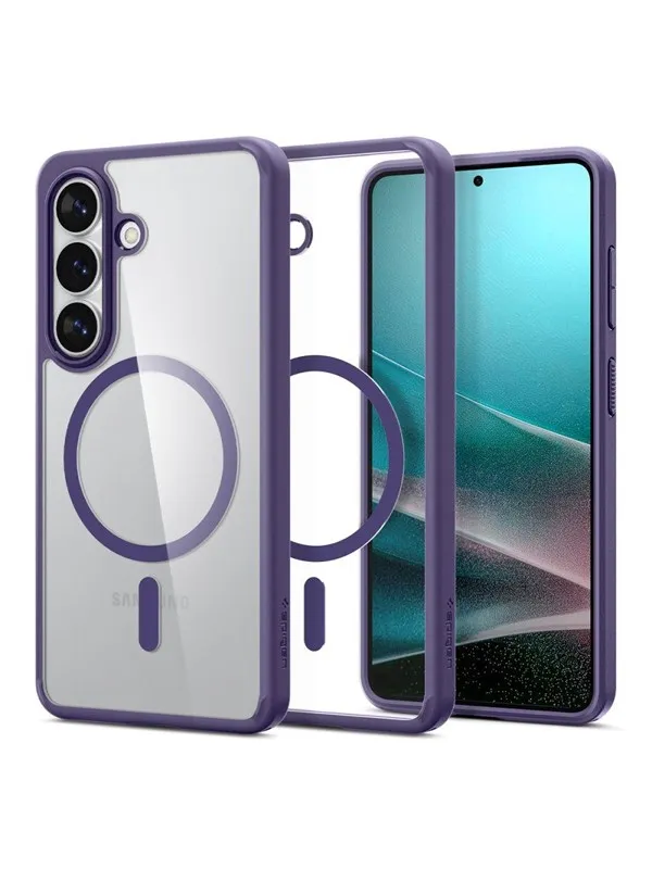 Spigen Ultra Hybrid Mag MagSafe Case for Samsung Galaxy S26+ - Clear Navy Blue