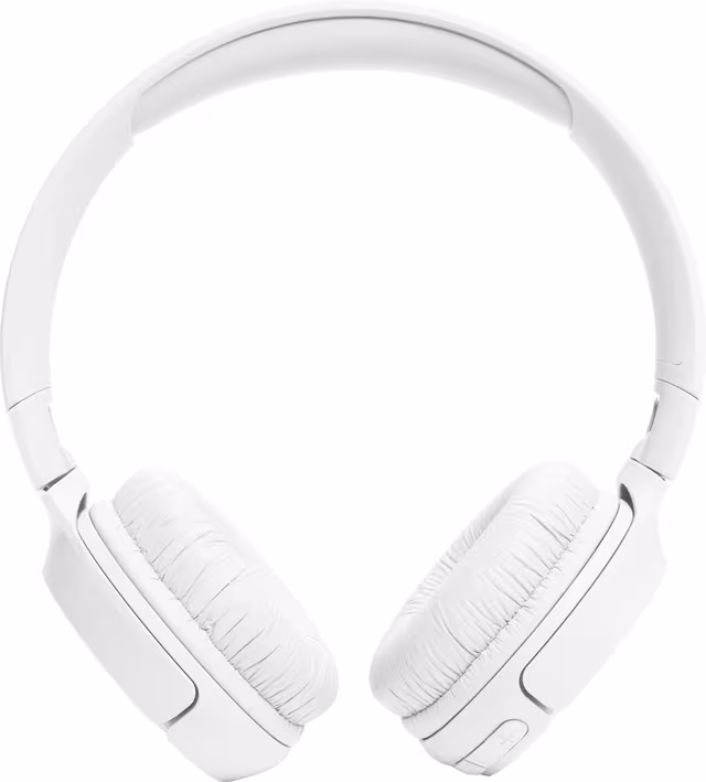 JBL Tune 520BT trådløse on-ear hodetelefoner (hvit)