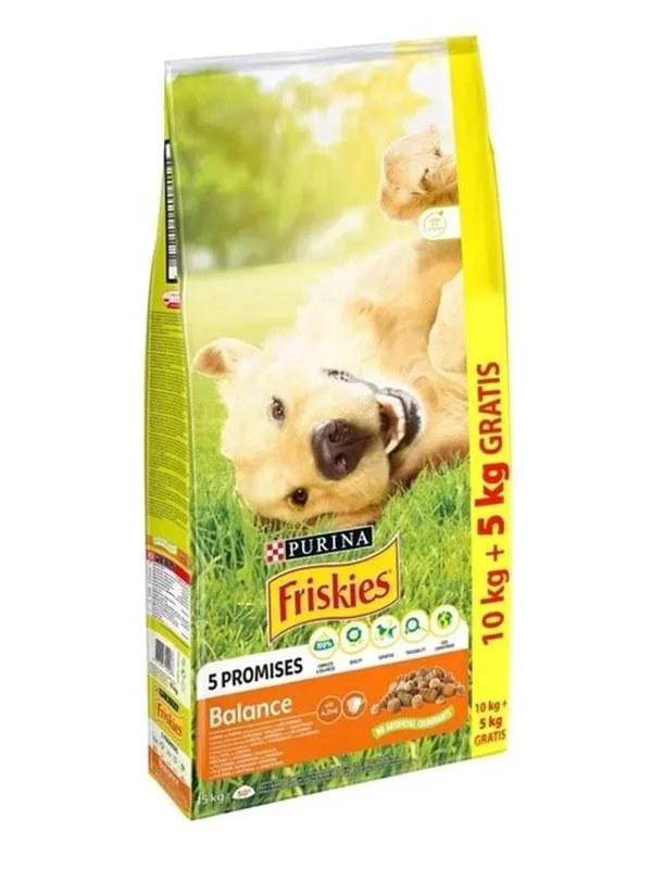 PURINA NESTLE Friskies Balance Chicken with vegetables - dry dog food - 10 + 5kg
