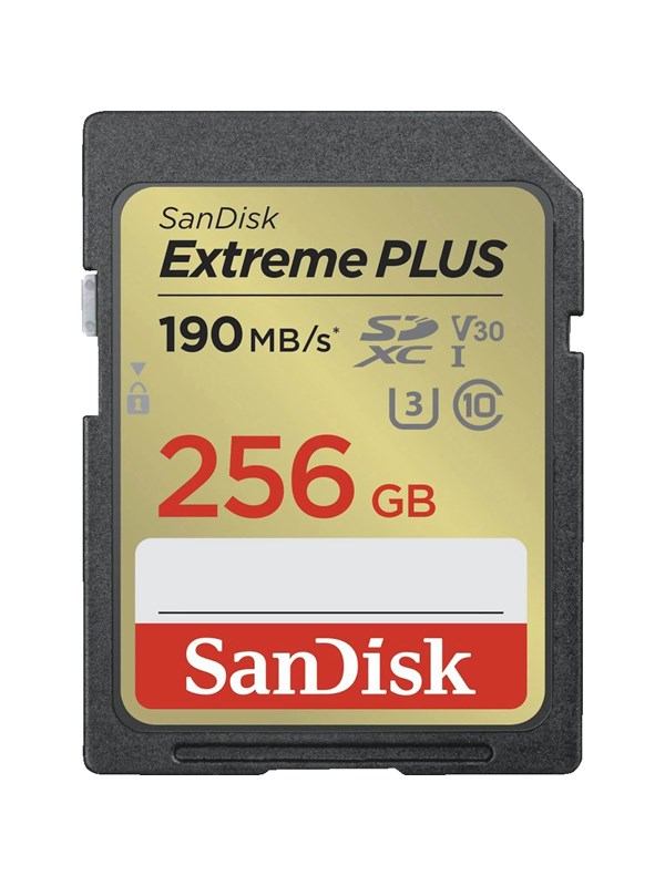 SANDISK Extreme Plus SD - 190MB/s - 256GB