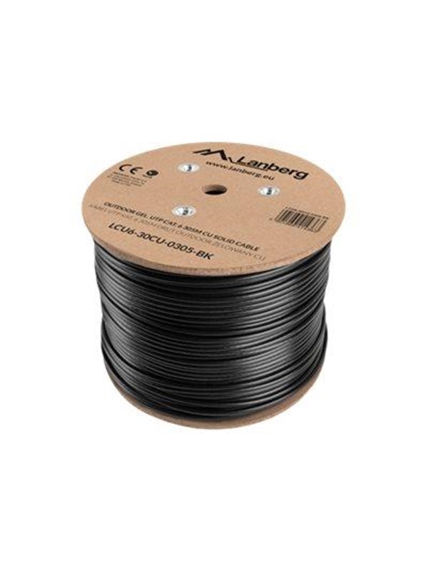 Lanberg bulk cable - 305 m - RAL 9004 black - Svart - 305m