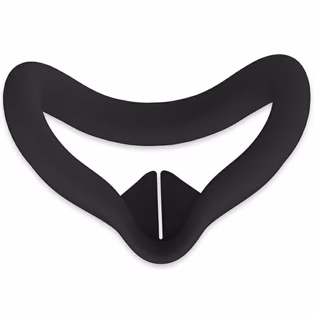 For Meta Quest 3S VR silikonveske Anti-svette ansiktspute beskyttelsesdeksel - svart